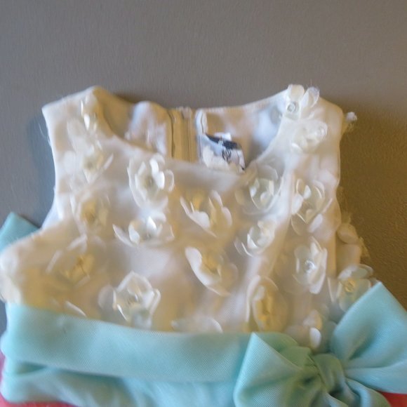 Pink & White Rare Editions Dress Size 6 - Picture 2 of 6